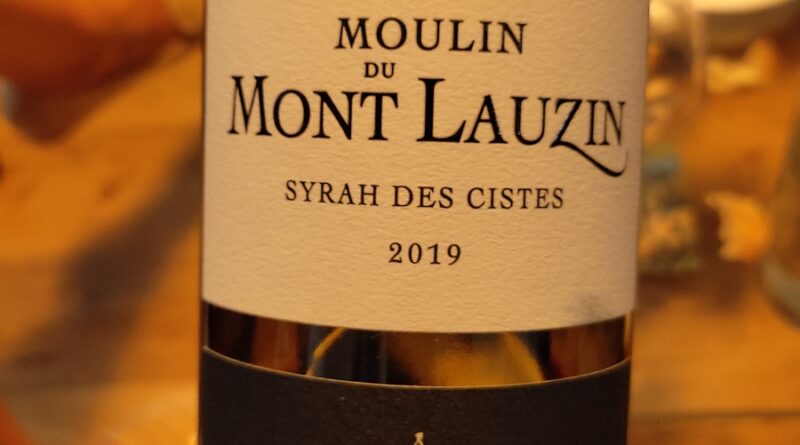 5A Syrah des Cistes Moulin du Mont Lauzin