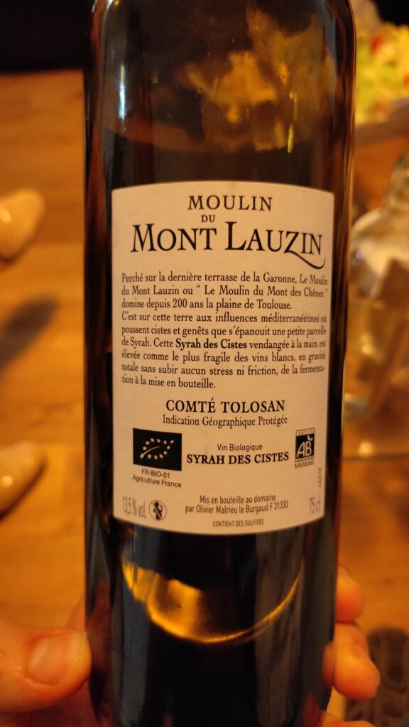 5B Syrah des Cistes Moulin du Mont Lauzin