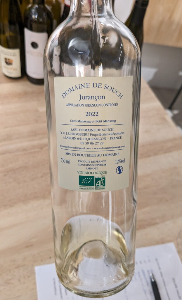 6b Cuvée Monplaisir Domaine de Souch