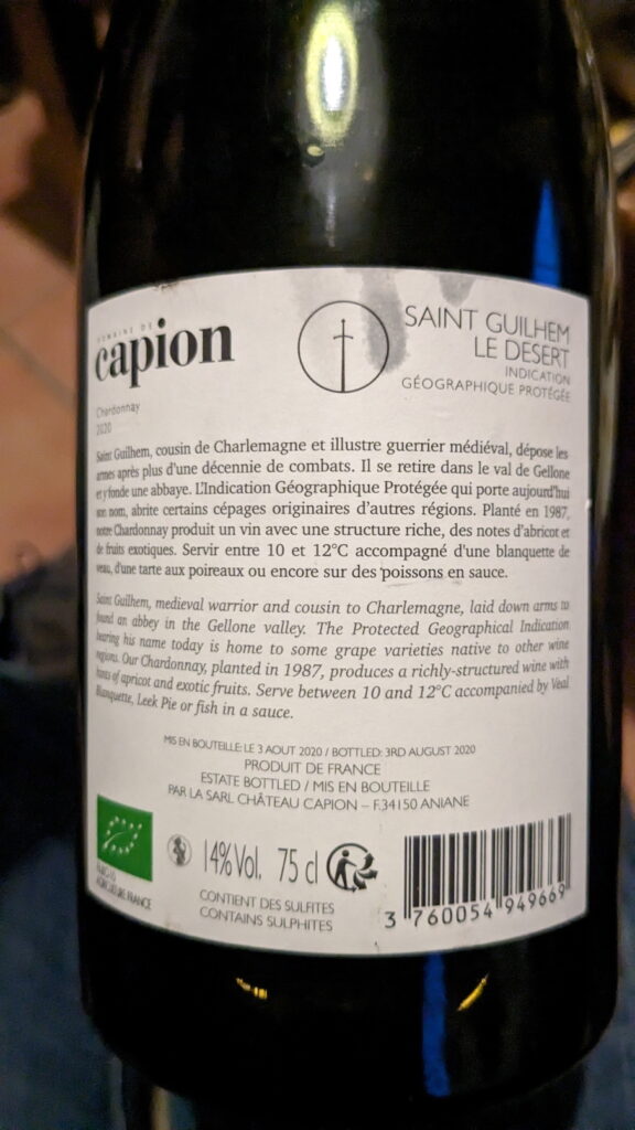 4b Chardonnay Domaine de Capion