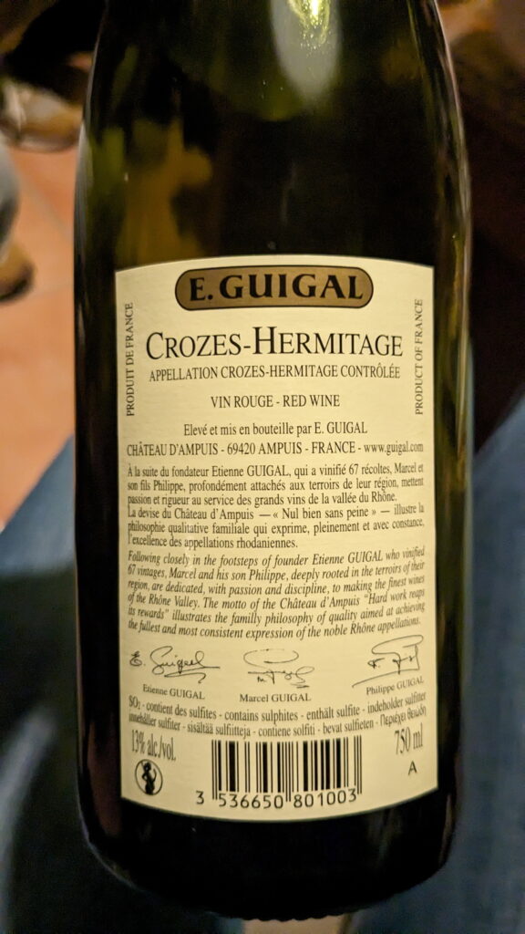 5b Crozes-Hermitage Etienne Guigal