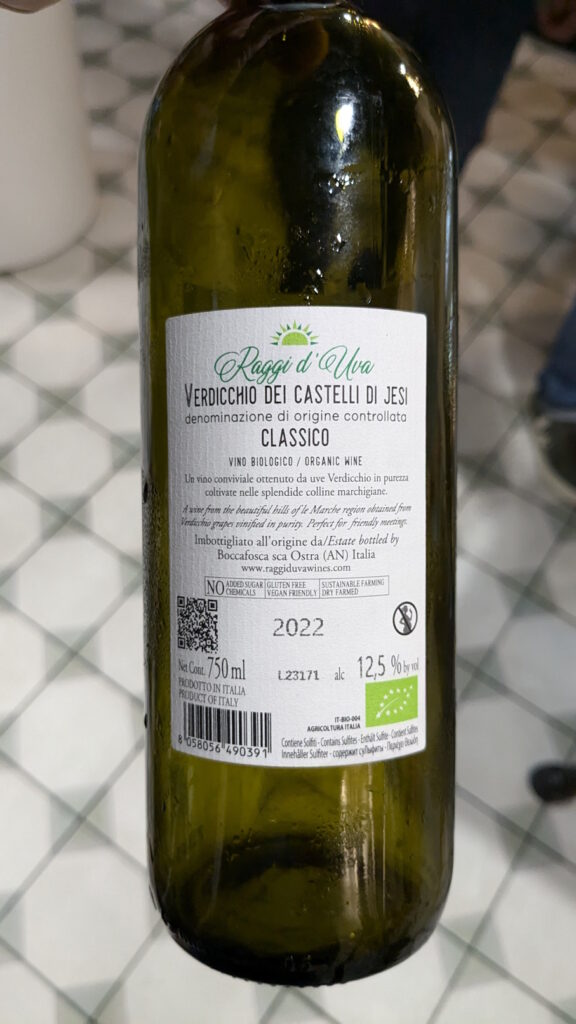 1b Verdicchio Dei Castelli Di Jesi Raggi d'Uva (2022)