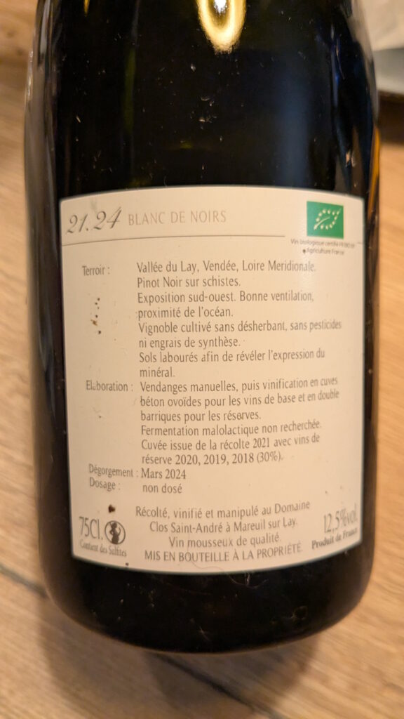 2b 21.24 Blanc de Noirs Clos Saint-André (-)