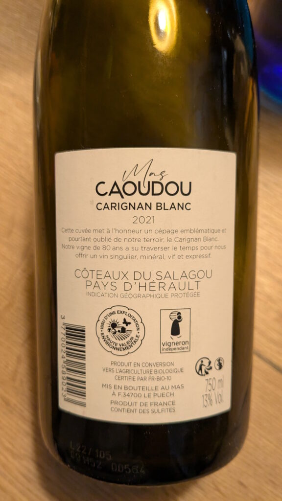 3b Carignan Blanc Mas Caoudou (2021)