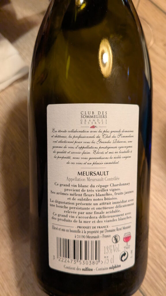 5b Meursault Domaine René Monnier (2018)